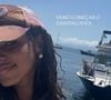 Em seus stories, Gabz surgiu com as madeixas mais curtas após o fim das gravações da novela, e estava usando um boné marrom.