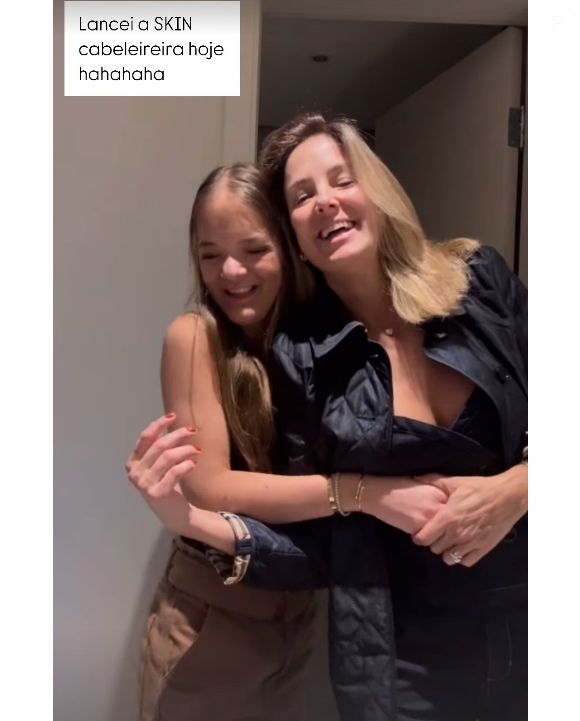 Rafa Justus entregou que a mãe, Ticiane Pinheiro, tem pouca habilidade para fazer o próprio cabelo: 'Quem faz sou eu'