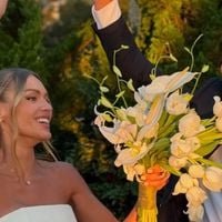 Casamento de Bárbara Heck: de vestido tomara que caia com véu gigante, ex-BBB reúne Viih Tube, Eliezer e mais ex-participantes em cerimônia ao ar livre. Fotos!