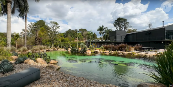 Lago artificial é o lugar mais inusitado da mansão de Felipe Titto