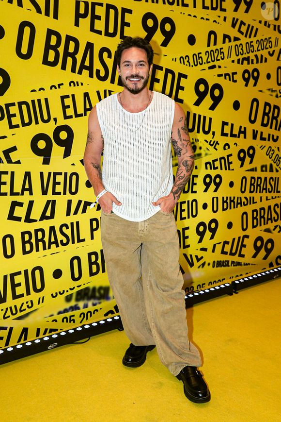 Show da Lady Gaga no Rio: marido de Viih Tube, Eliezer apostou em uma calça com aparência de suja e uma regata