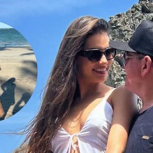 Esposa de Amado Batista, Calita Franciele surge de biquíni e revela bastidores da lua de mel: 'Esqueci que eu casei'