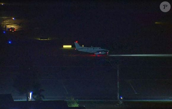 O avião em que Lívia Andrade estava conseguiu pousar em segurança