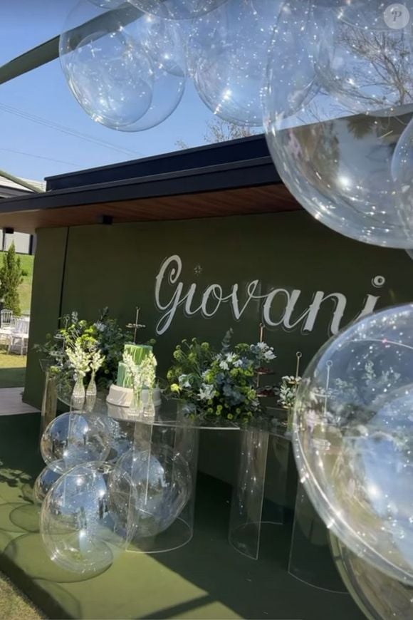 Giovani comemorou seu aniversário em uma casa de campo no interior de São Paulo