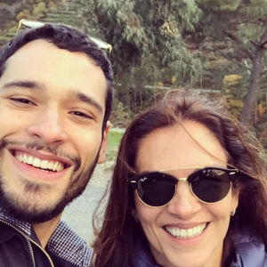 Mara Carvalho e o filho, Bruno Fagundes.
