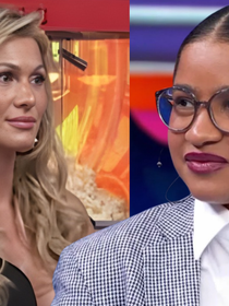 'Ela é muito invejosa': após web notar antipatia de Lívia Andrade com Tia Milena no 'Domingão', a vice-campeã do 'BBB 26' surpreende com atitude