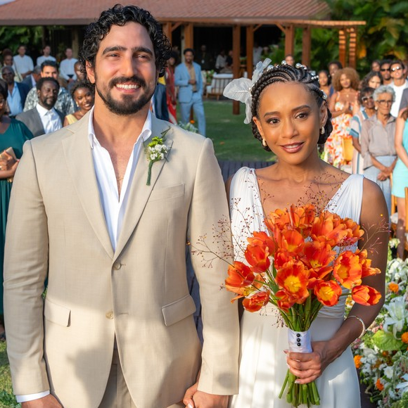 O vestido de noiva de Raquel em 'Vale Tudo' é marcado pela delicadeza e mood autoral