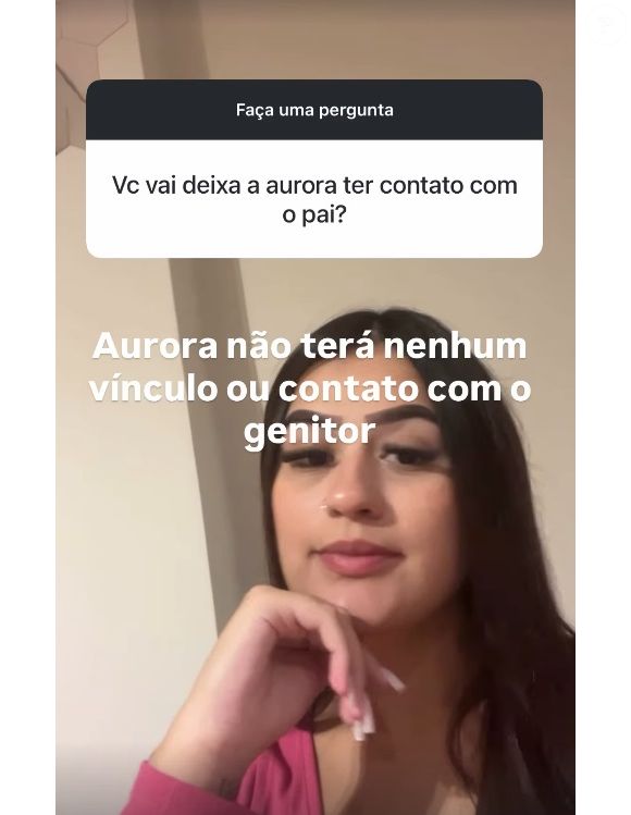 Ex-mulher de Pedro, do BBB 26, Rayne Luiza negou que filha deles terá qualquer contato com o pai