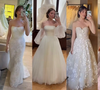 Vestido de noiva sereia com renda, princesa com mangas bufantes e mais: 10 modelos que Fabiana Justus experimentou antes de renovar votos