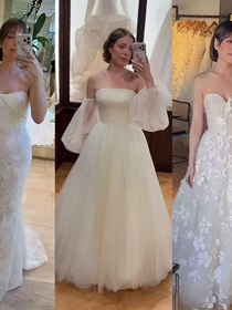 Vestido de noiva sereia com renda, princesa com mangas bufantes e mais: 10 modelos que Fabiana Justus experimentou antes de renovar votos