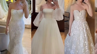 Vestido de noiva sereia com renda, princesa com mangas bufantes e mais: 10 modelos que Fabiana Justus experimentou antes de renovar votos
