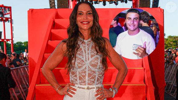 Ivete Sangalo chegou ao evento acompanhada pelo filho Marcelo