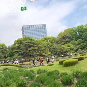 Durante uma viagem internacional ao Japão, Virginia Fonseca compartilhou algumas fotos de um dos jardins mais famosos que visitou no local.