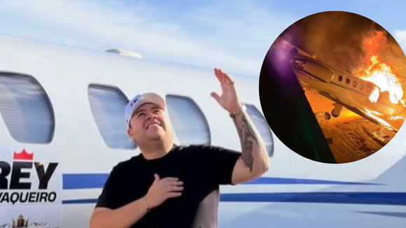 Avião com cantor Rey Vaqueiro pega fogo após acidente, Nattan fala em 'guerra espiritual' e esposa do artista lamenta: 'Um dos piores dias da minha vida'