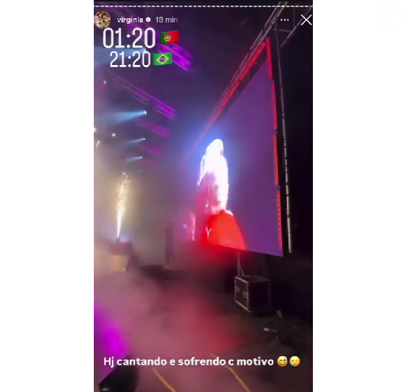 Virginia Fonseca havia publicado um story, mas deletou logo em seguida.