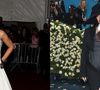 Rihanna em sua primeira aparição no MET Gala e agora, em 2025, a cantora grávida do seu 3º filho