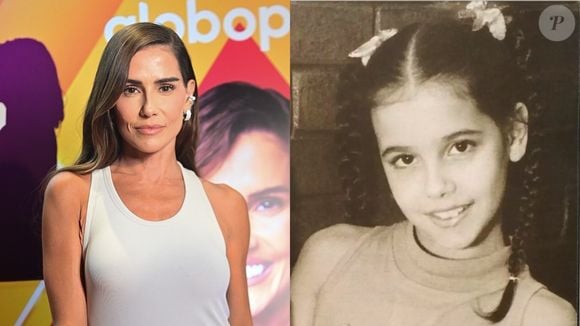 Deborah Secco nem sonhava em ser famosa quando tirou essa foto na infância. Mudou pouco!
