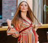 'WandaVision' está grávida! Aos 37 anos, Elizabeth Olsen exibe barriga da primeira gestação e reinventa na vida real o final feliz da Feiticeira Escarlate da Marvel