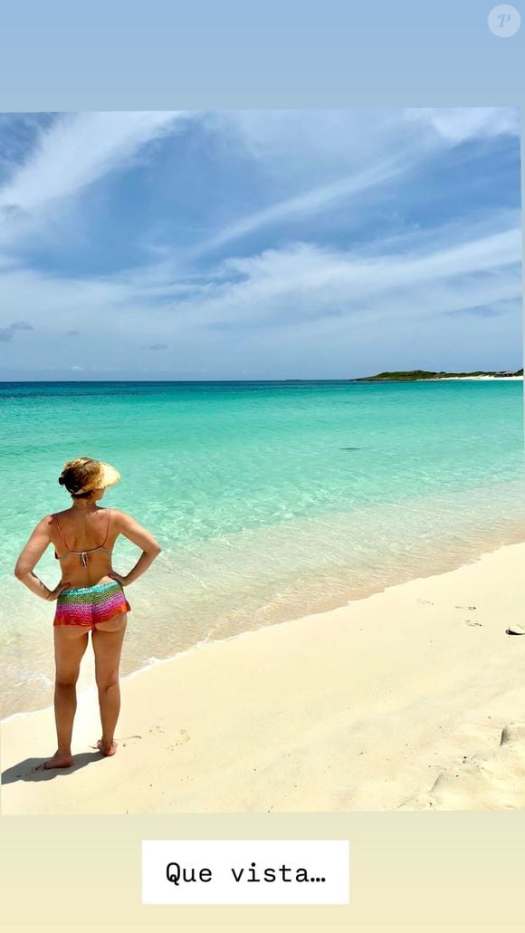 'Que vista!', escreveu Luciano Huck sobre o bumbum de Angélica