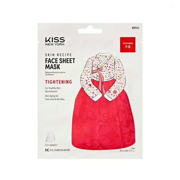 9. Máscara Facial de Algodão Coreana Firmadora (Kiss New York) - 25ml | R$ 19,69 - com fórmula inspirada na tradição asiática, essa máscara combina extrato de goji berry a ingredientes naturais para proporcionar efeito firmador e aparência revitalizada
