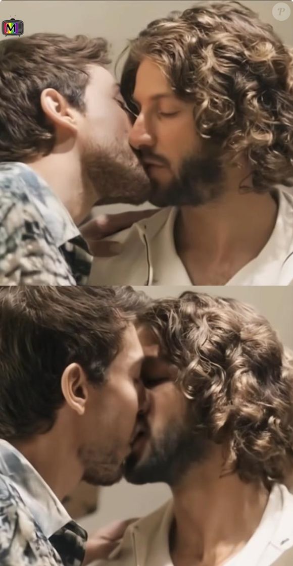 Beijo gay de Mavi e Iberê foi celebrado por internautas; imagem é gerada por inteligência artificial