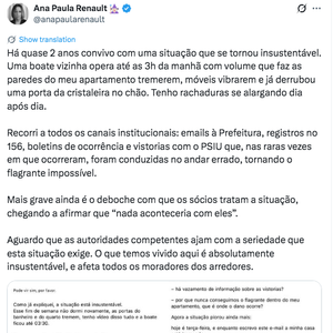 Veja a publicação completa de Ana Paula Renault sobre a confusão que vem sofrendo no seu apartamento em SP