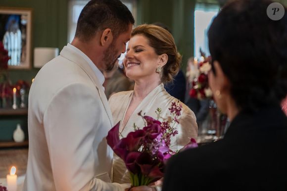 Casamento de Odete Roitman (Débora Bloch) e César (Cauã Reymond) vai agitar a novela 'Vale Tudo' na próxima semana