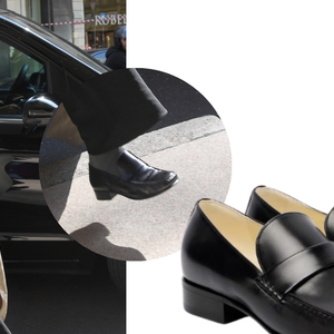 Durante a Semana de Moda de Milão Moda Feminina Primavera/Verão 2027, Bruna Marquezine foi fotografada por paparazzi usando um mocassim preto da Phoebe Philo, avaliado em aproximadamente R$ 7.200