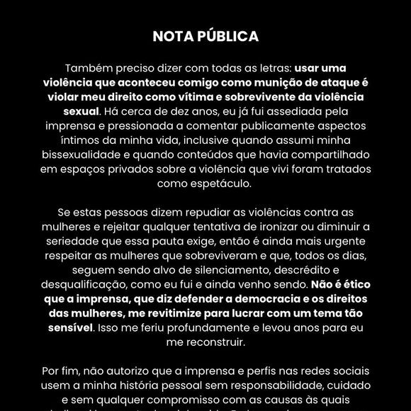 Filha de Solange Couto se pronuncia: leia comunicado na íntegra (parte 2)