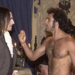 Dom Pedro I de Marcos Pasquim na minissérie O Quinto dos Infernos era invejado pelo irmão, Miguel, papel de Caco Ciocler