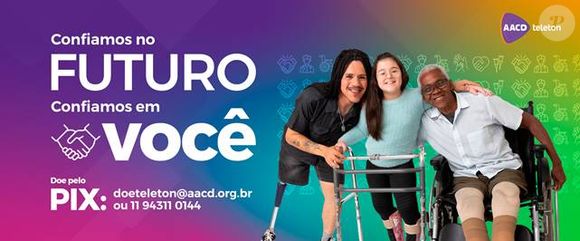 O Teleton 2025 vai ao ar nos dias 07 e 08 de novembro. Neste ano, a meta é superar R$ 35 milhões de arrecadação