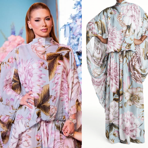 Virgínia Fonseca opta por vestido estampado florido de marca NACIONAL para o aniversário da Maria Flor; descubra valor parcelado em 10x