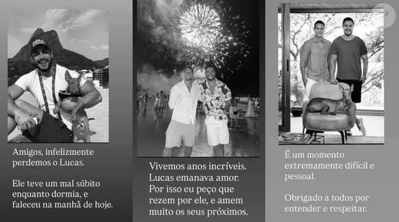 Confira as publicações de Ben-Hur Correia sobre a morte do ex-namorado