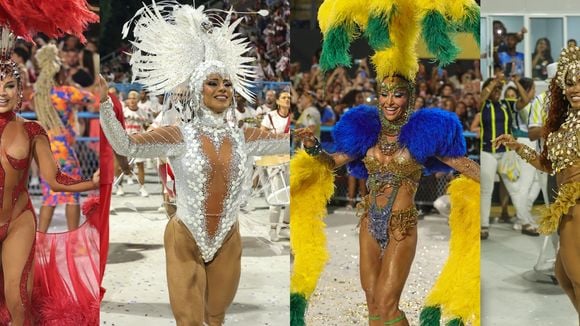 Carnaval 2026: Sabrina Sato deixa virilha à mostra, Viviane Araújo usa e abusa da transparência e Virgínia como telespectadora em 17 fotos do 2º ensaio técnico no Rio