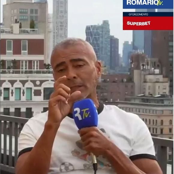 Romário minimizou a resposta a Fernanda Gentil e gerou polêmica na web