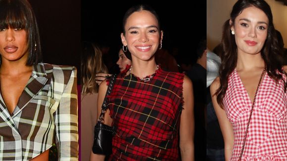 Festa junina com xadrez: esses 10 looks criativos e estilosos de famosas vão te convencer agora a usar a estampa