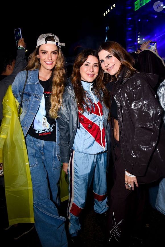 Rafa Brites, Fernanda Paes Leme e Julia Faria no Rock in Rio