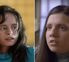 A atriz novata Imogen Faith Reid (esquerda) dá vida a Natalia Grace (direita).