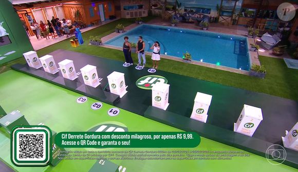 Camilla, dona Vilma e Maike participaram da Prova Bate e Volta