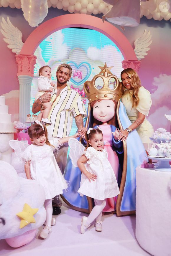 Virgínia Fonseca e Zé Felipe se reuniram nesta segunda-feira (02), na festa de aniversário de 4 anos da filha mais velha, Maria Alice