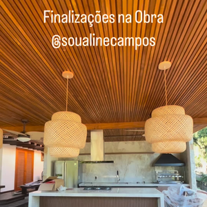 Mansão de Aline Campos conta com área gourmet