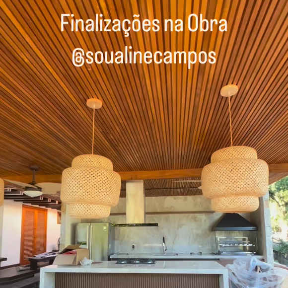 Mansão de Aline Campos conta com área gourmet