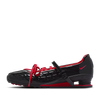 Os Nike Shox Z Calistra x LABELHOOD chamam atenção pelo visual que lembra uma sapatilha de dança, mas foram desenvolvidas como tênis