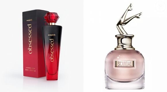 Perfume WePink Obsessed foi inspirado no perfume SCANDAL de Jean Paul Gaultier