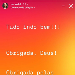 Após semanas de apreensão em torno do quadro clínico de Fausto Silva, a esposa do apresentador, Luciana Cardoso, trouxe uma notícia animadora. Em publicação nos stories do Instagram, feita nesta quarta-feira (13), ela escreveu: 'Tudo indo bem! Obrigada, Deus'
