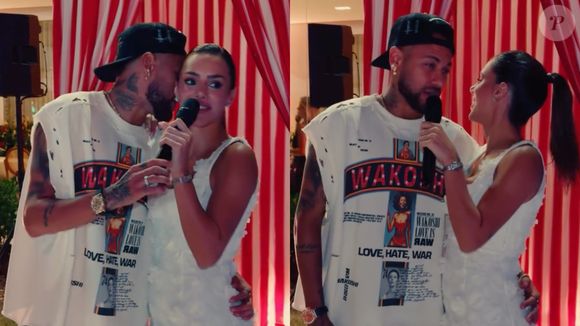Leitura labial revela diálogo íntimo quase despercebido entre Neymar e Bruna Biancardi durante festa da influenciadora: 'Tá feliz?'