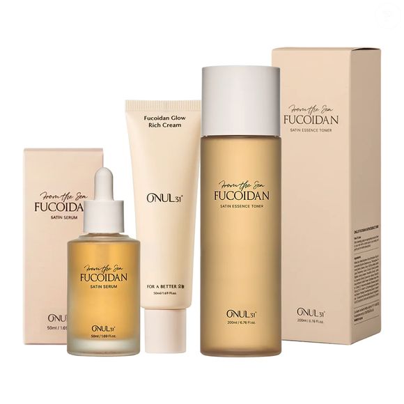 25. Kit Onul31° Glow Skin (Osang Cosmetic) | R$ 559,90
Trio com fucoidan para pele iluminada, uniforme e hidratada.