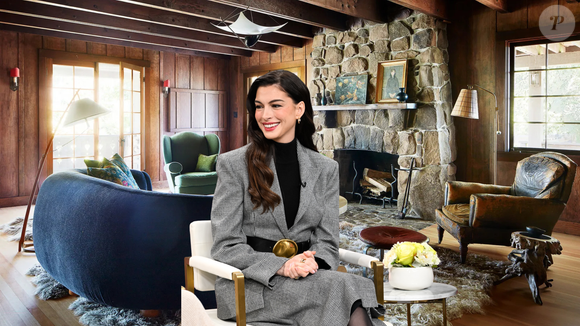 O chalé suíço de 1906 da Anne Hathaway 'já foi' de Yves Saint Laurent e Wes Anderson: com fachada de pedra e bola de discoteca do início do século XX de um spa turco na sala