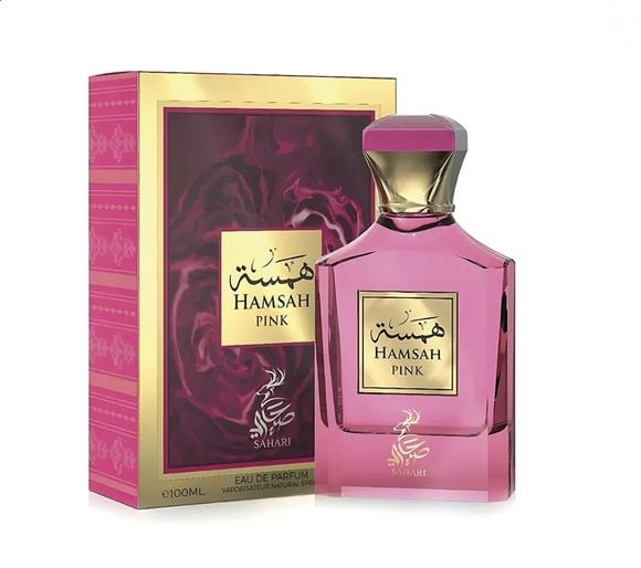 A fragrância Hamsah Pink, de Sahari, apresenta duração aproximada de oito horas, característica bastante valorizada por quem procura perfumes com boa permanência na pele