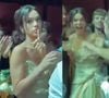 Bruna Marquezine fez de tudo para pegar o buquê do casamento de Giovanna Lancellotti e Gabriel David
